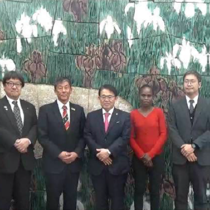 愛知県知事への表敬訪問
